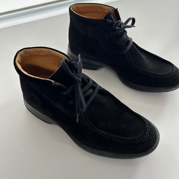 Tod's black suede ankle boots. Men's size 8 - Picture 1 of 8